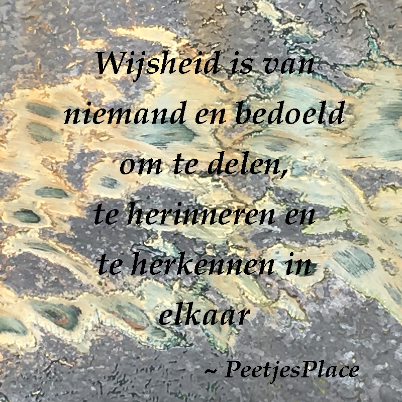Abstracte afbeelding met quote.